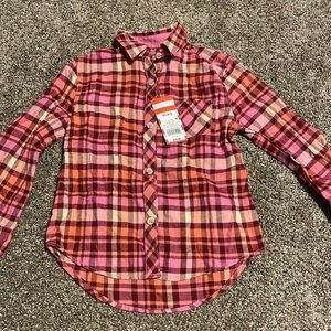 Cat & Jack Long Sleeve Button Up. XS (4/5) NWT